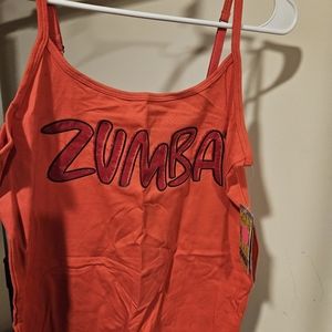 Zumba orange tank NWT